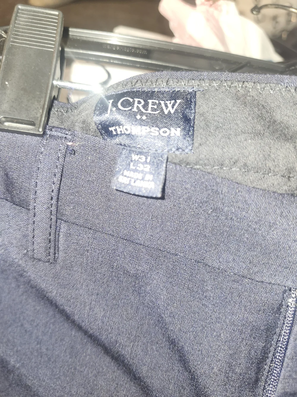 J. Crew Men’s Navy Slim Dress Trousers